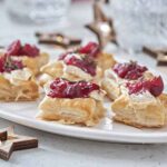 Brie and Cranberry Puff Pastry Tarts